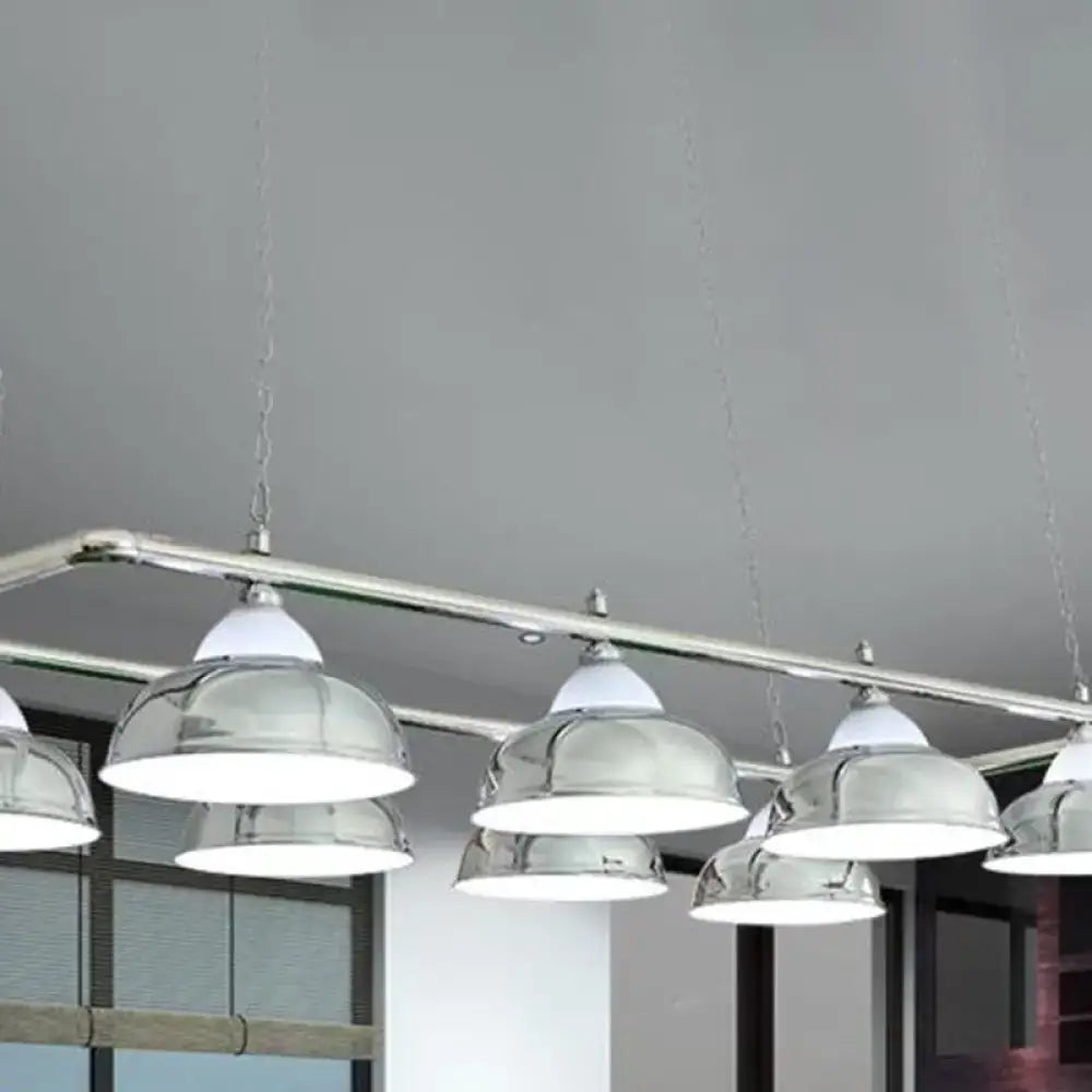 Metal Mirrored Bowl Pendant