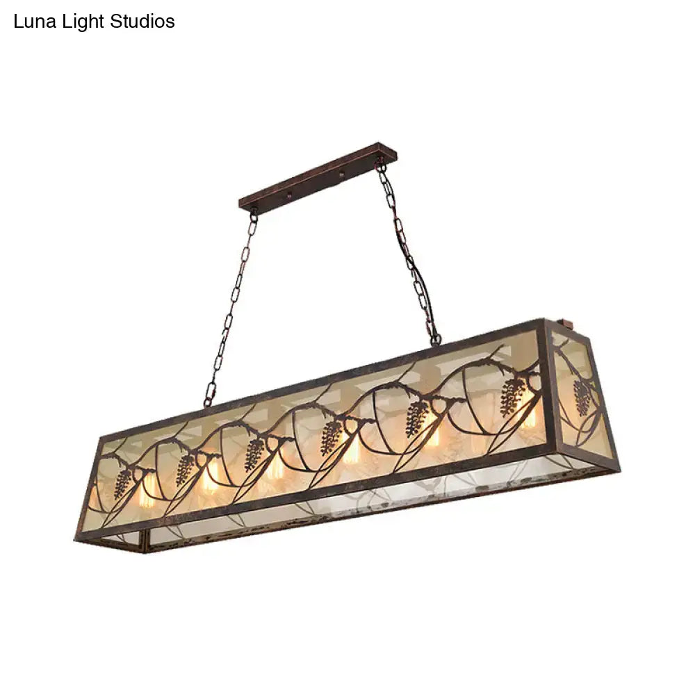 Bronze Industrial Island Light