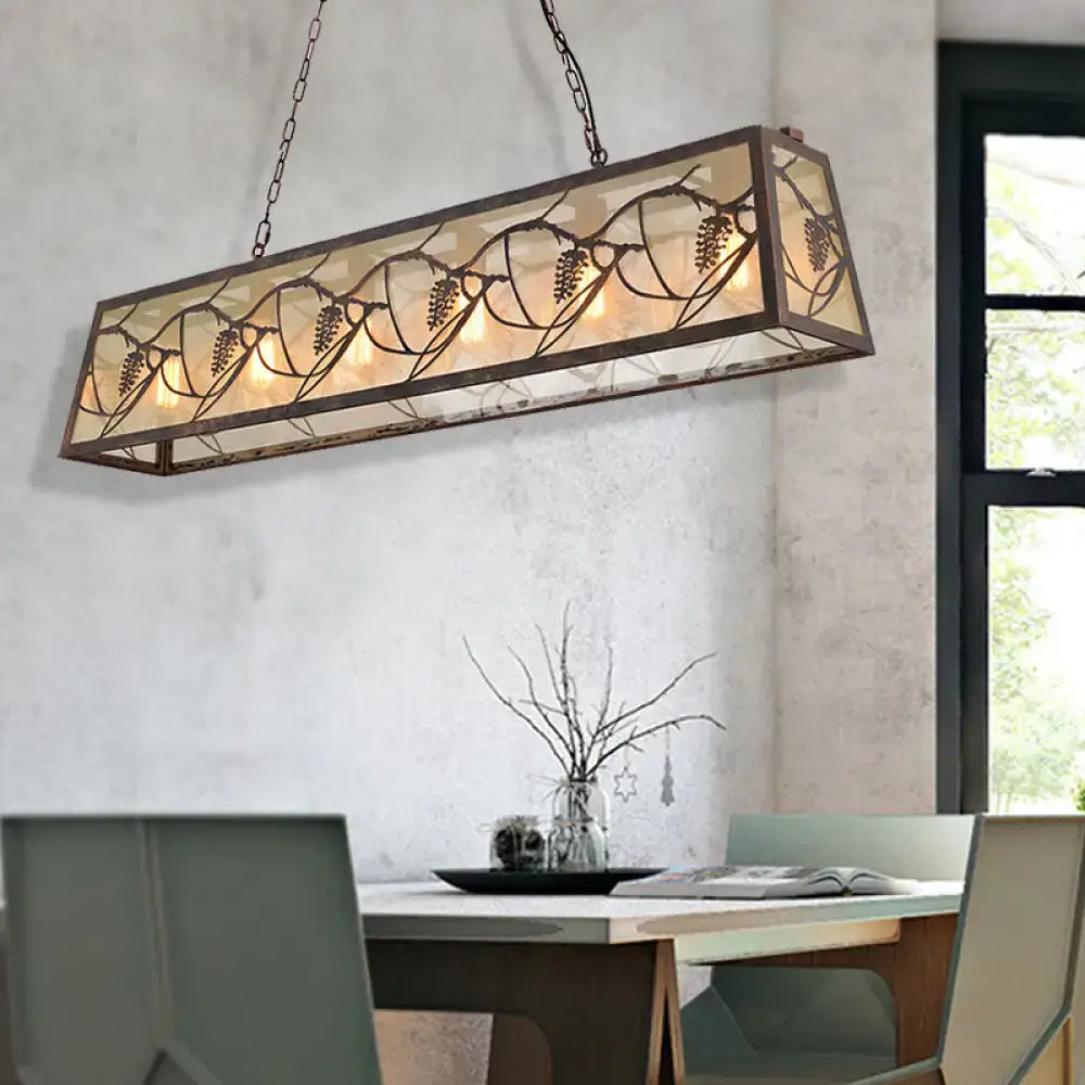 Bronze Industrial Island Light