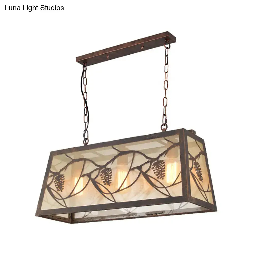Bronze Industrial Island Light