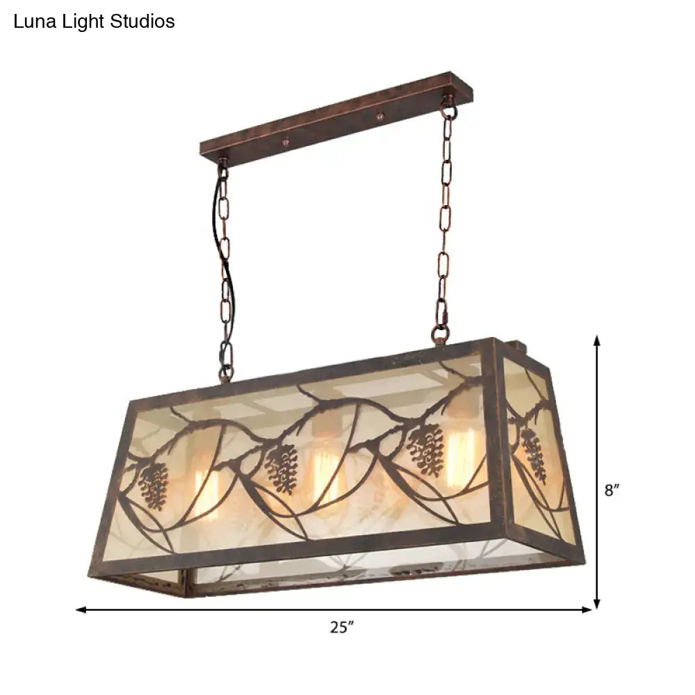 Bronze Industrial Island Light