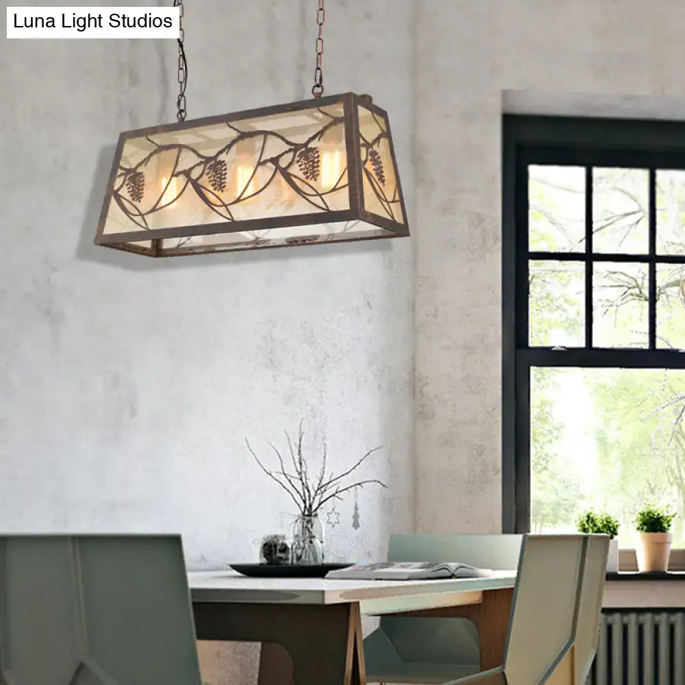 Bronze Industrial Island Light