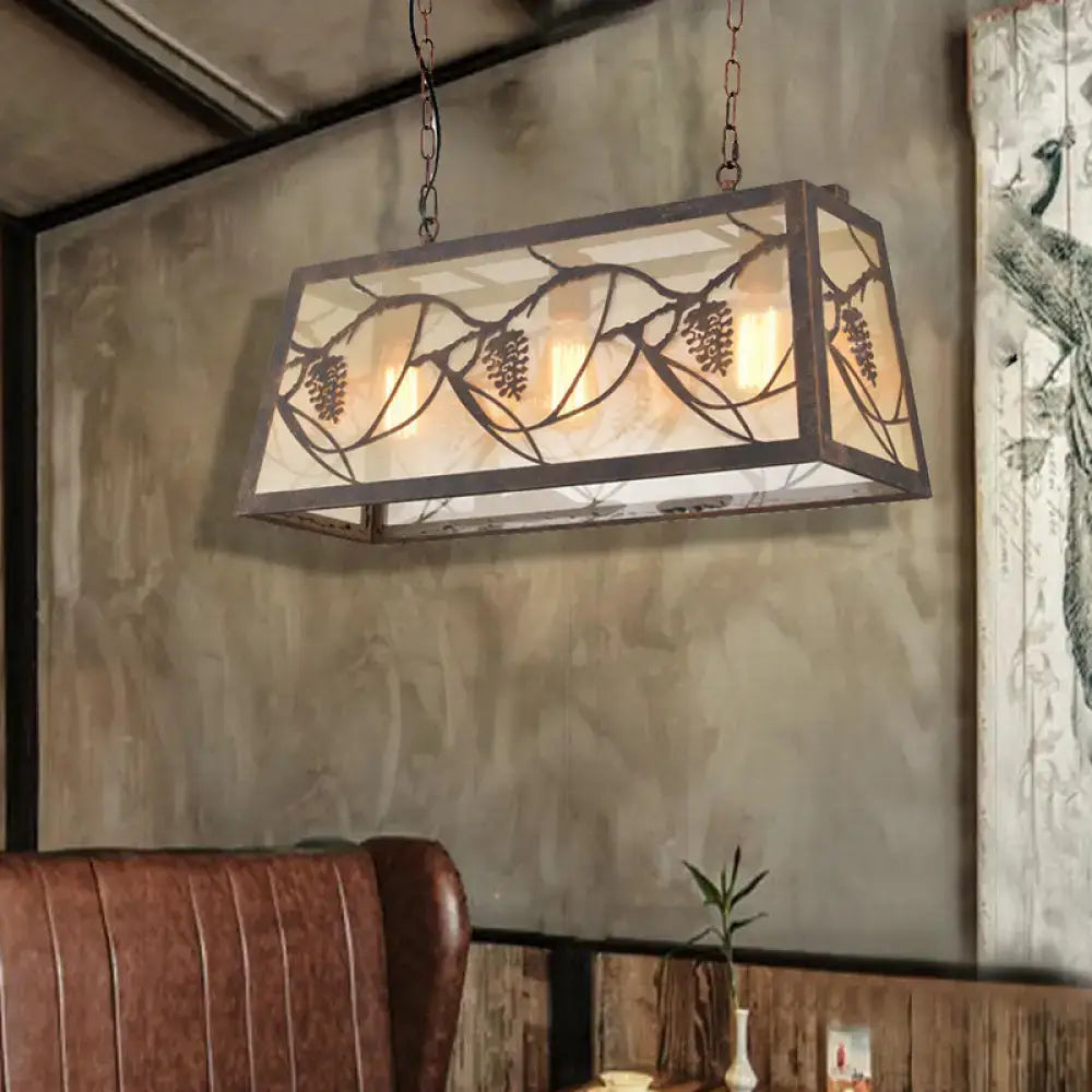 Bronze Industrial Island Light