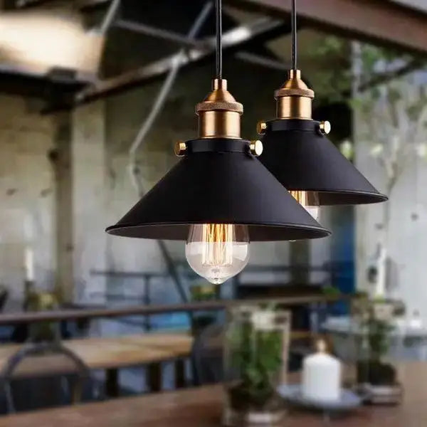 Black Brass Pendant Light