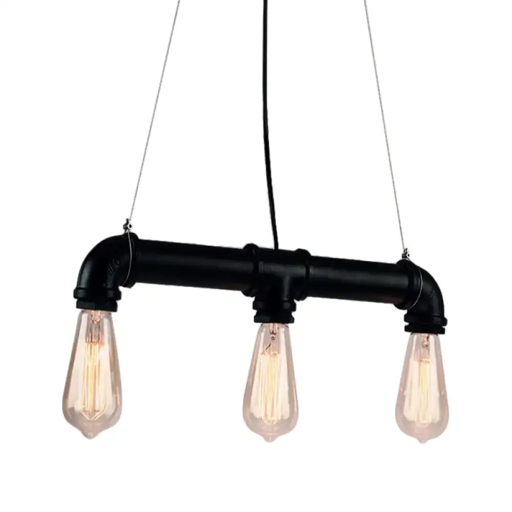 Black Linear Pendant Lamp