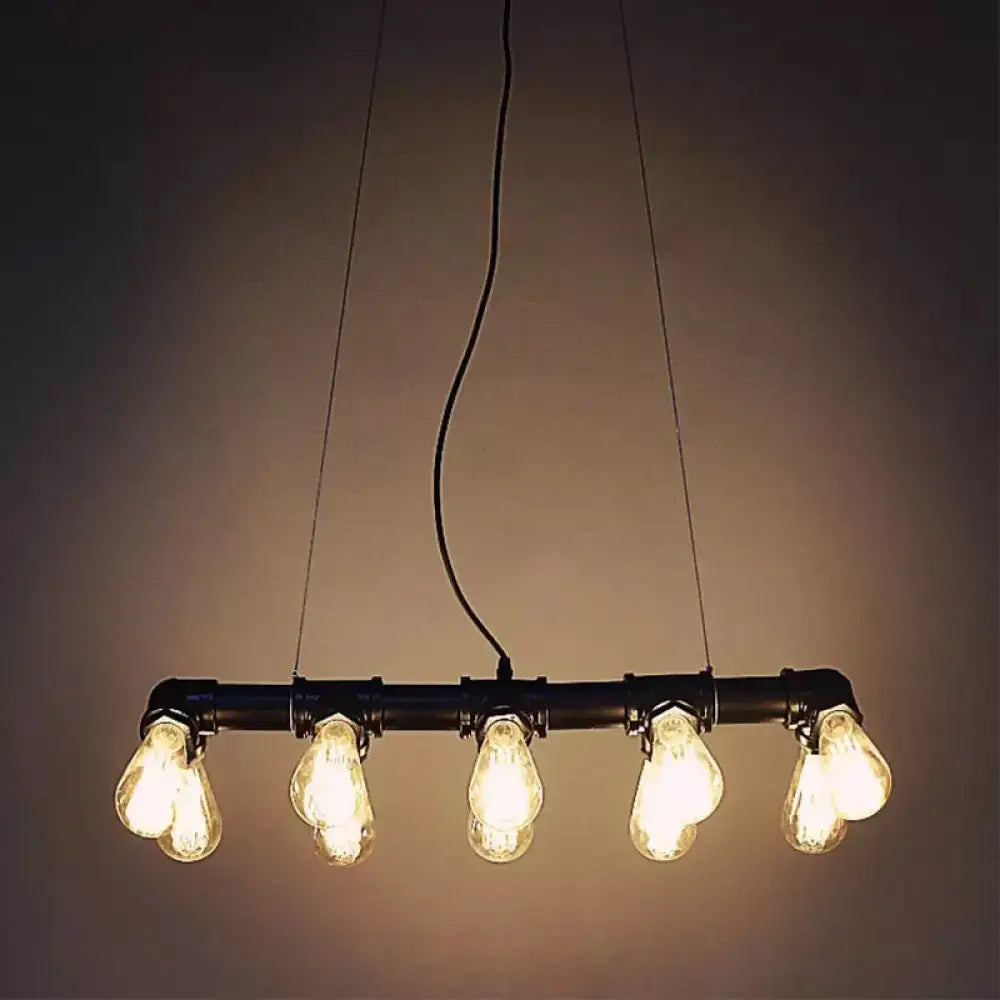 Black Linear Pendant Lamp