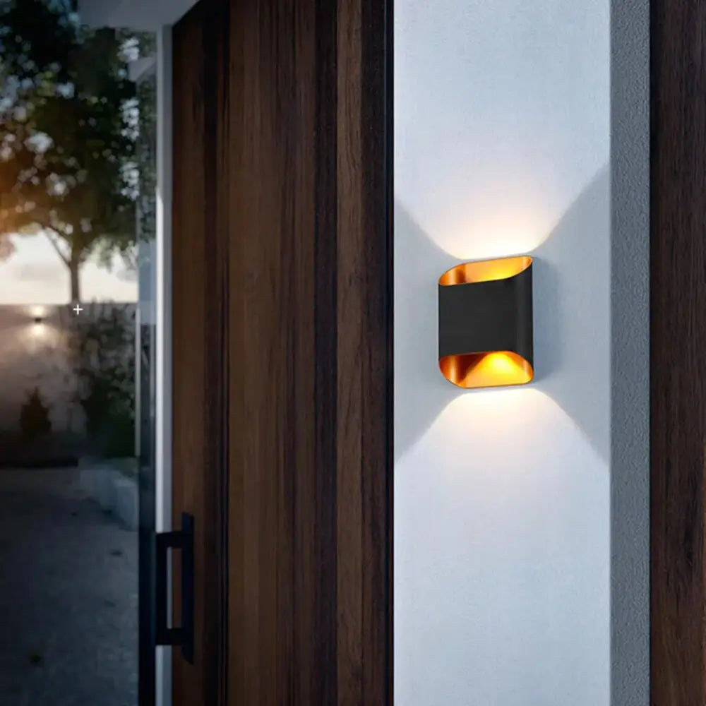 Black Gold Outdoor Sconce