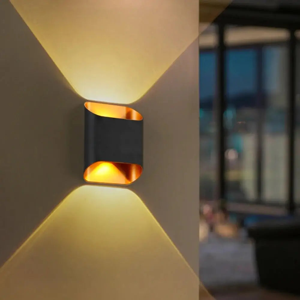 Black Gold Outdoor Sconce
