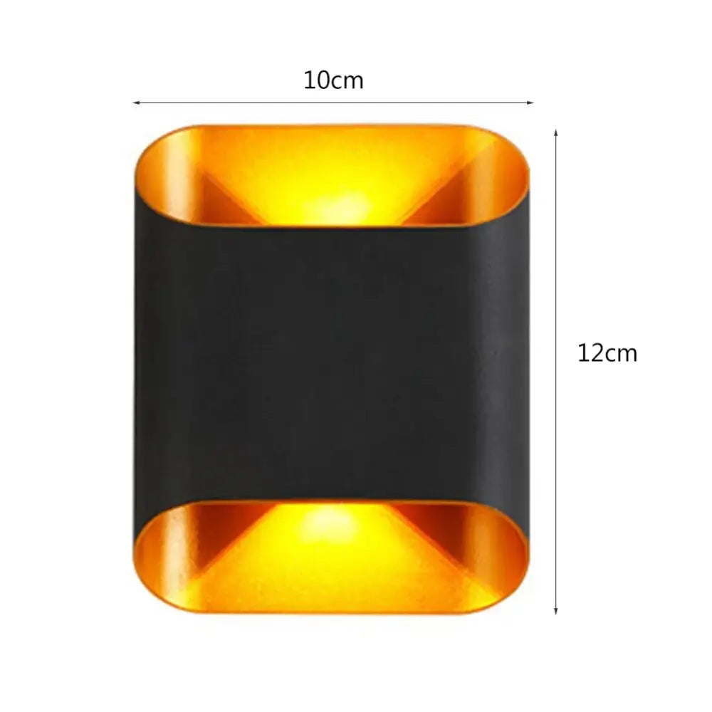 Black Gold Outdoor Sconce