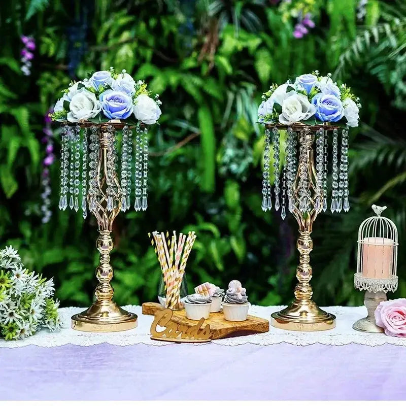 Gold Iron Flower Rack