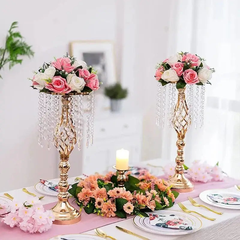 Gold Iron Flower Rack