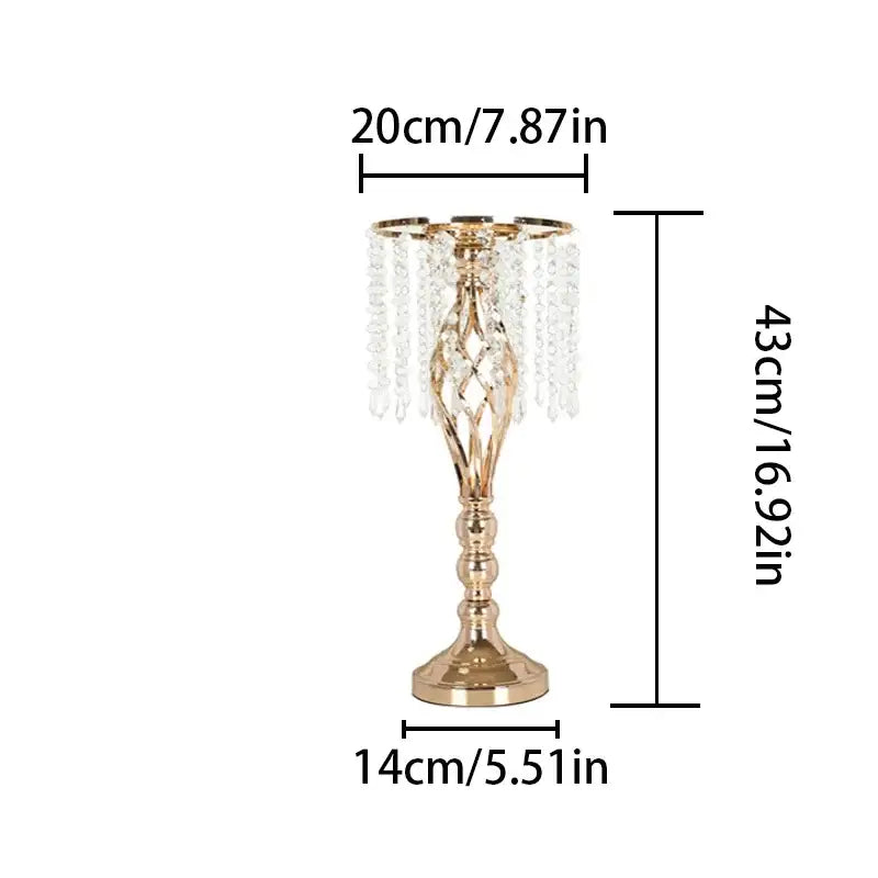 Gold Iron Flower Rack