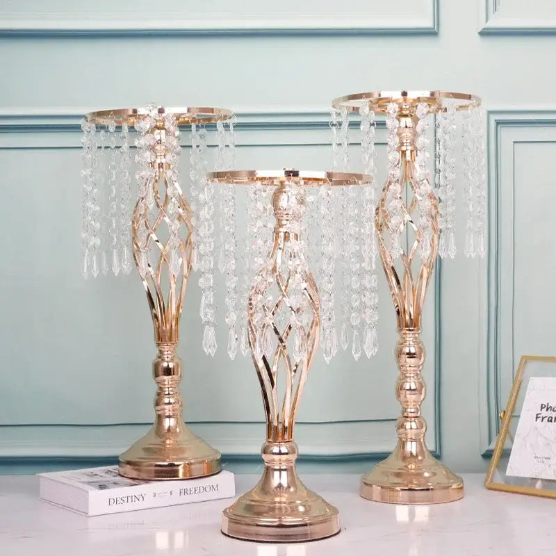 Gold Iron Flower Rack