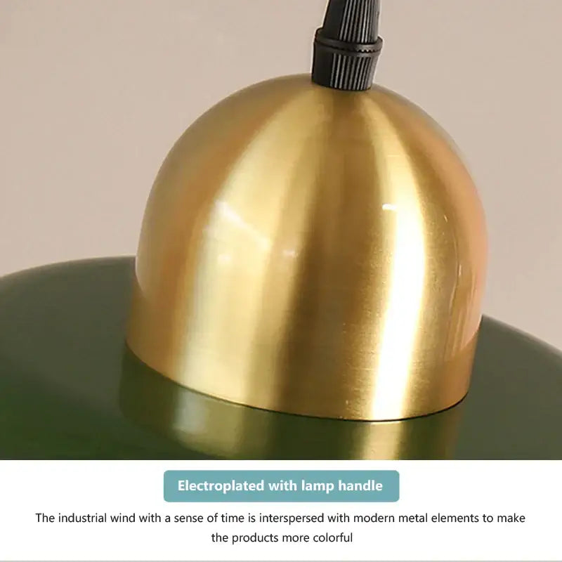 Green Enamel Chandelier