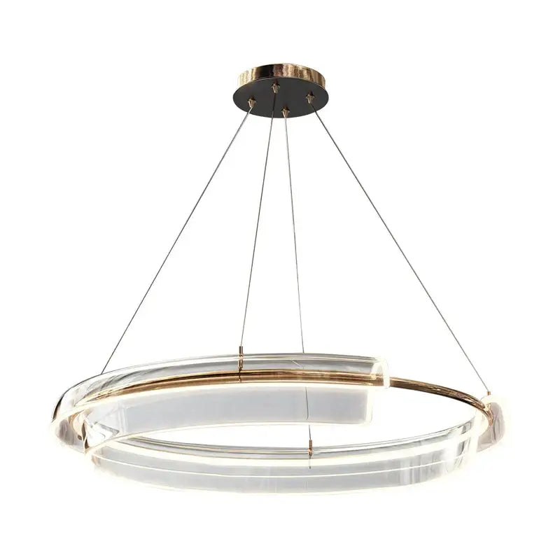Gold Double Ring Chandelier
