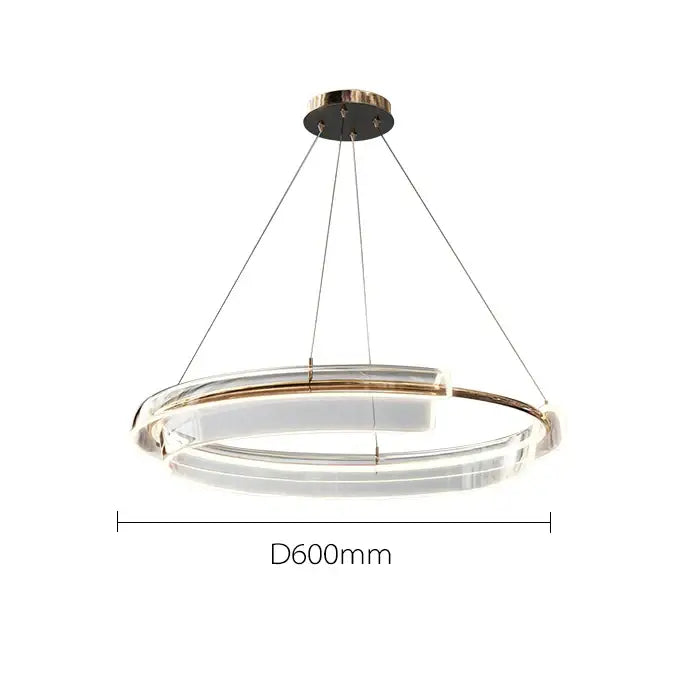 Gold Double Ring Chandelier
