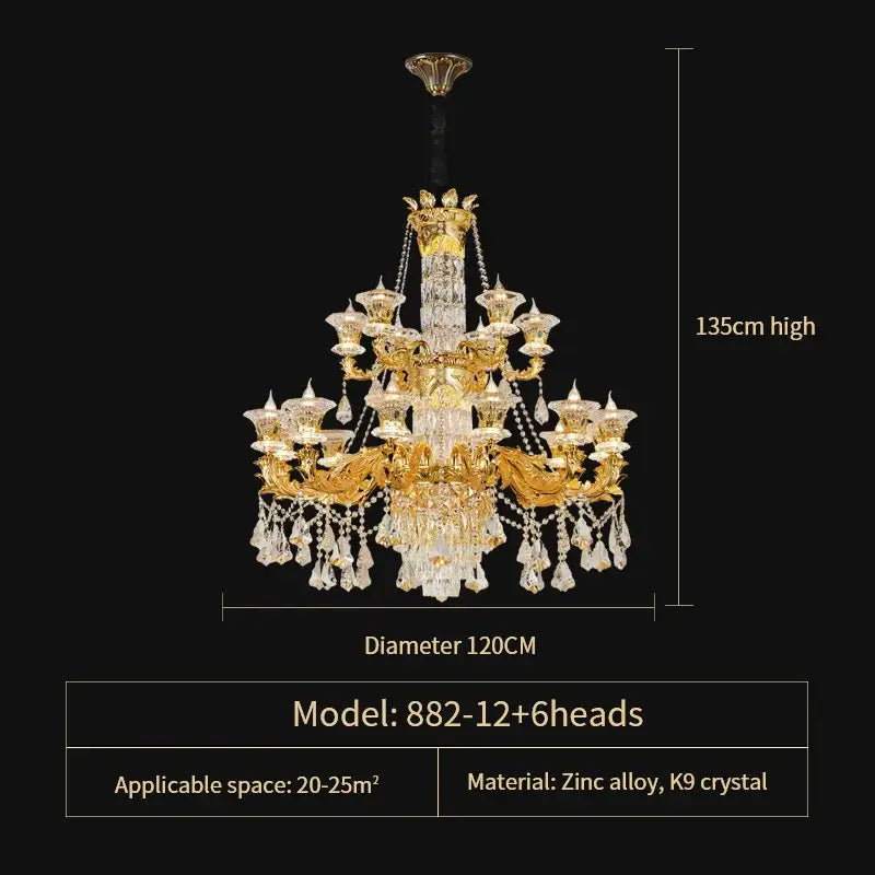 Gold Jade Crystal Lighting