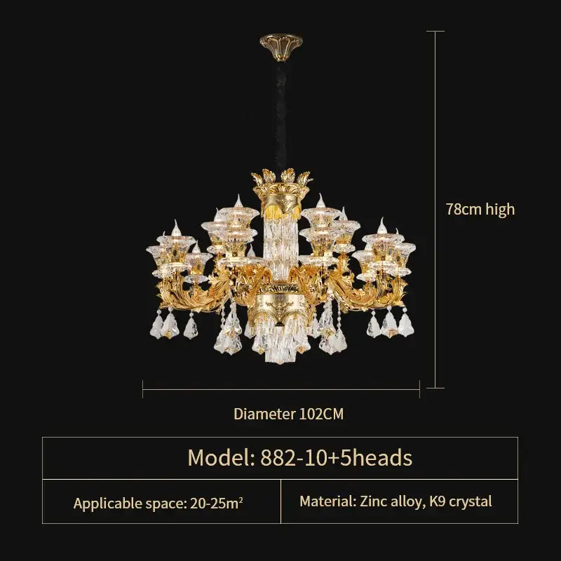 Gold Jade Crystal Lighting