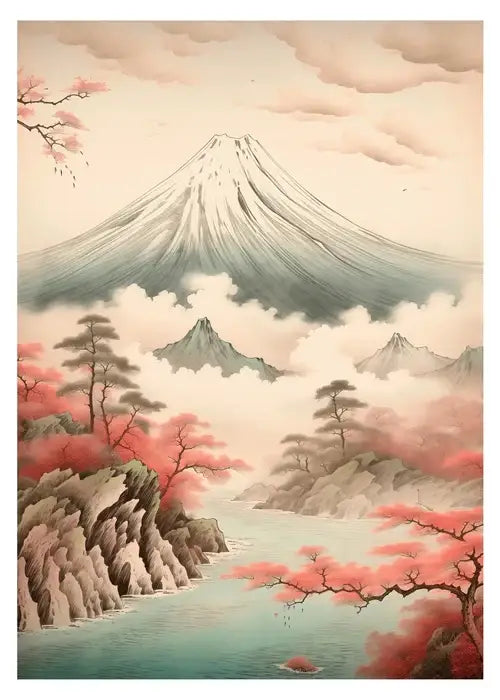 Pink Butterfly Art Poster