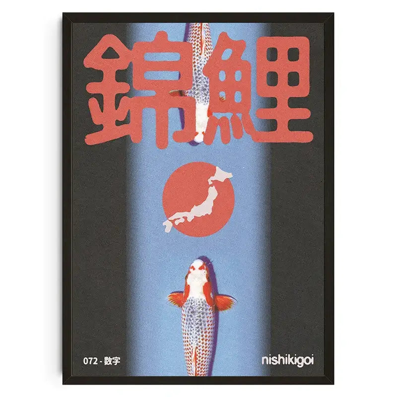 Abstract Koi Poster Art