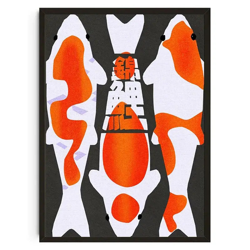 Abstract Koi Poster Art