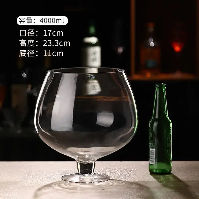 Clear Jumbo Goblet Glasses