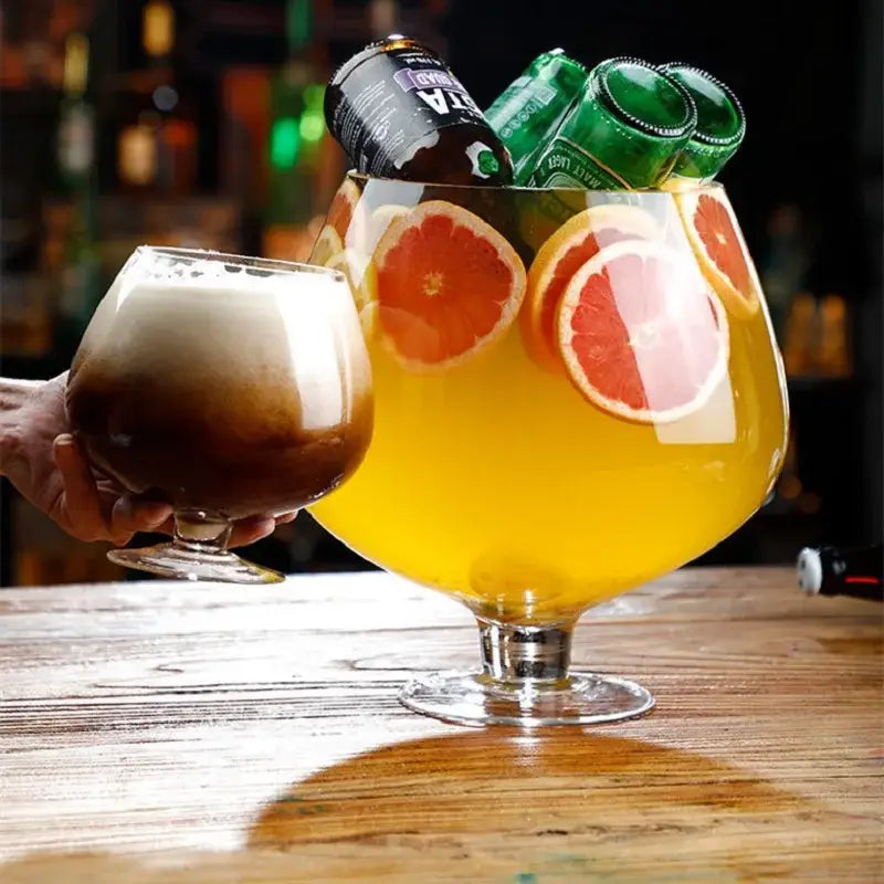 Clear Jumbo Goblet Glasses
