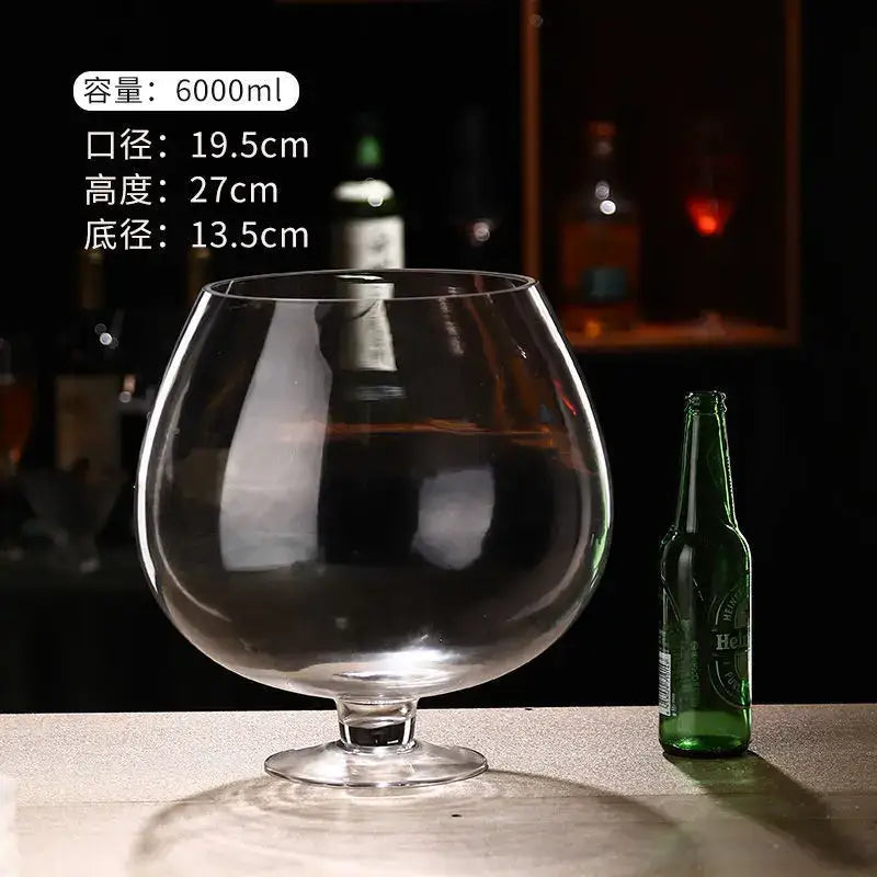Clear Jumbo Goblet Glasses