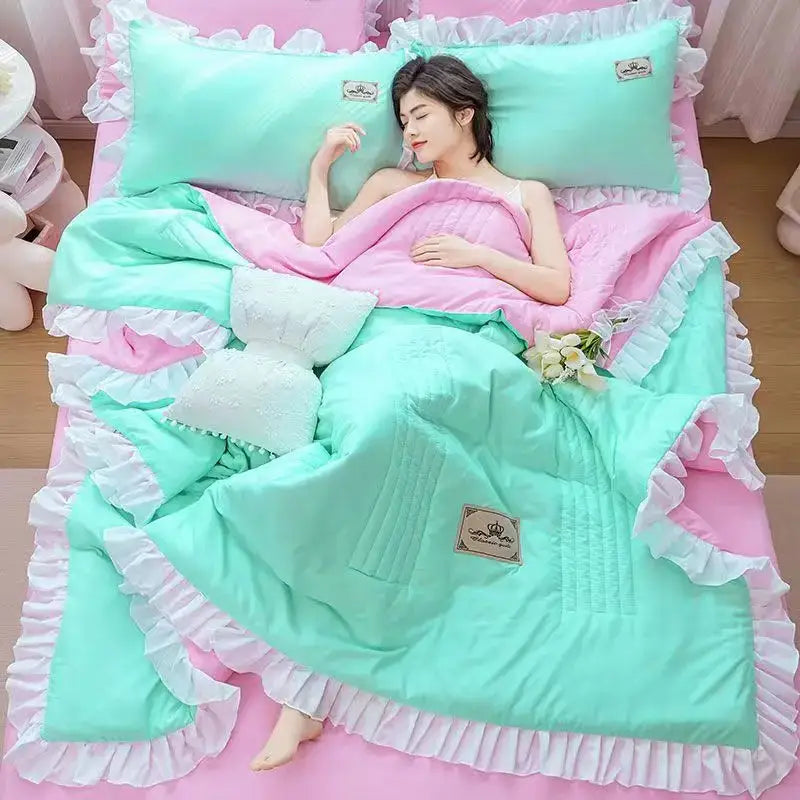 Ruffled Princess Quilt Set