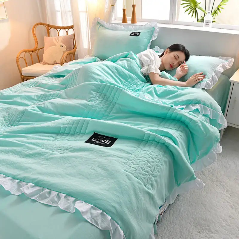 Ruffled Princess Quilt Set
