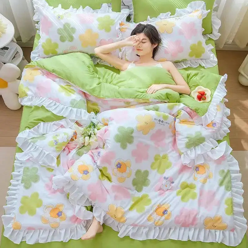 Ruffled Princess Quilt Set