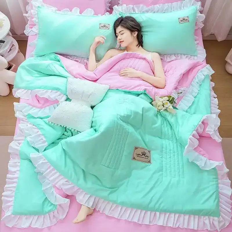 Ruffled Princess Quilt Set