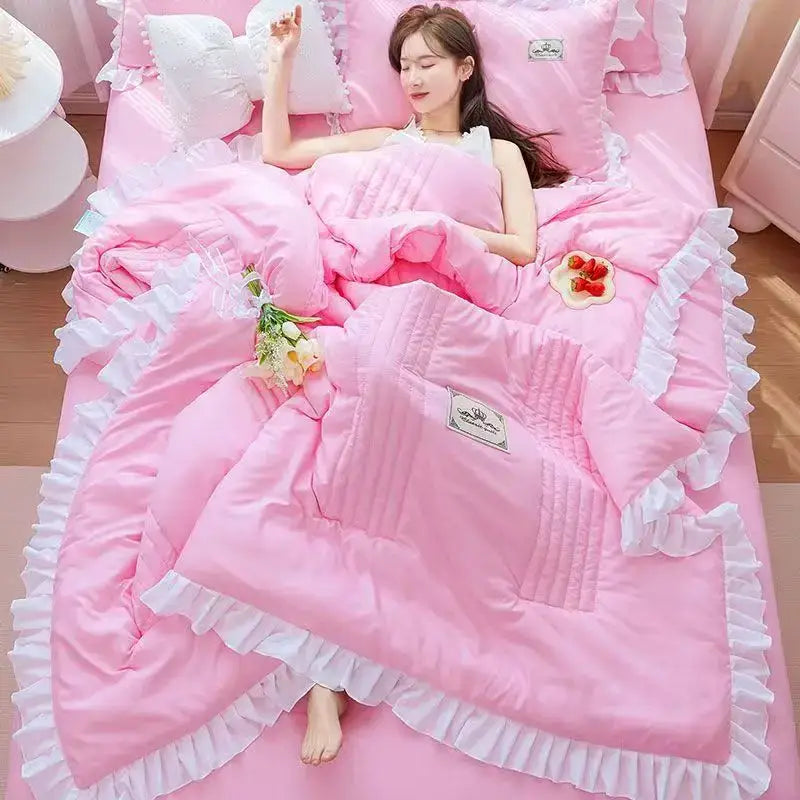 Ruffled Princess Quilt Set