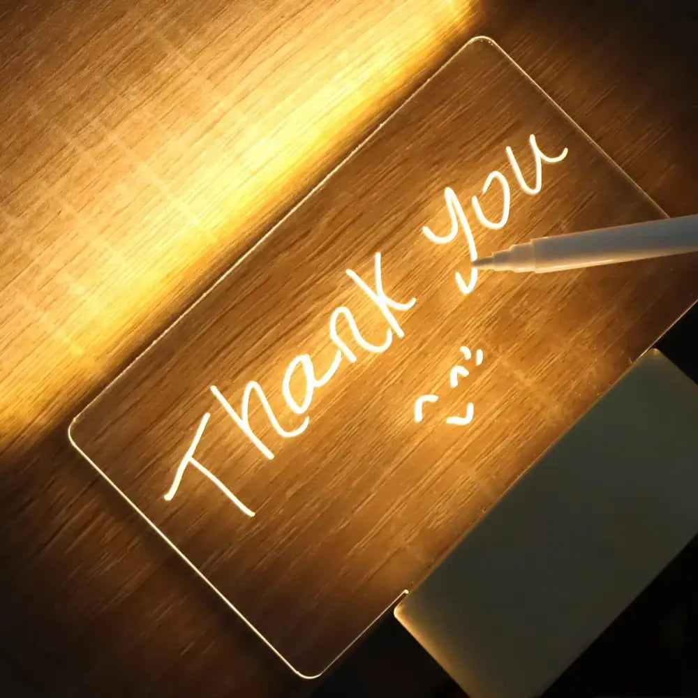 Acrylic Message Board Lamp