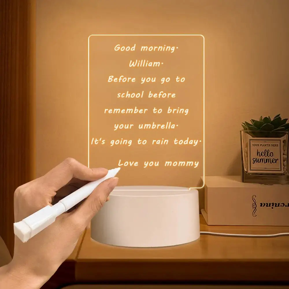 Acrylic Message Board Lamp
