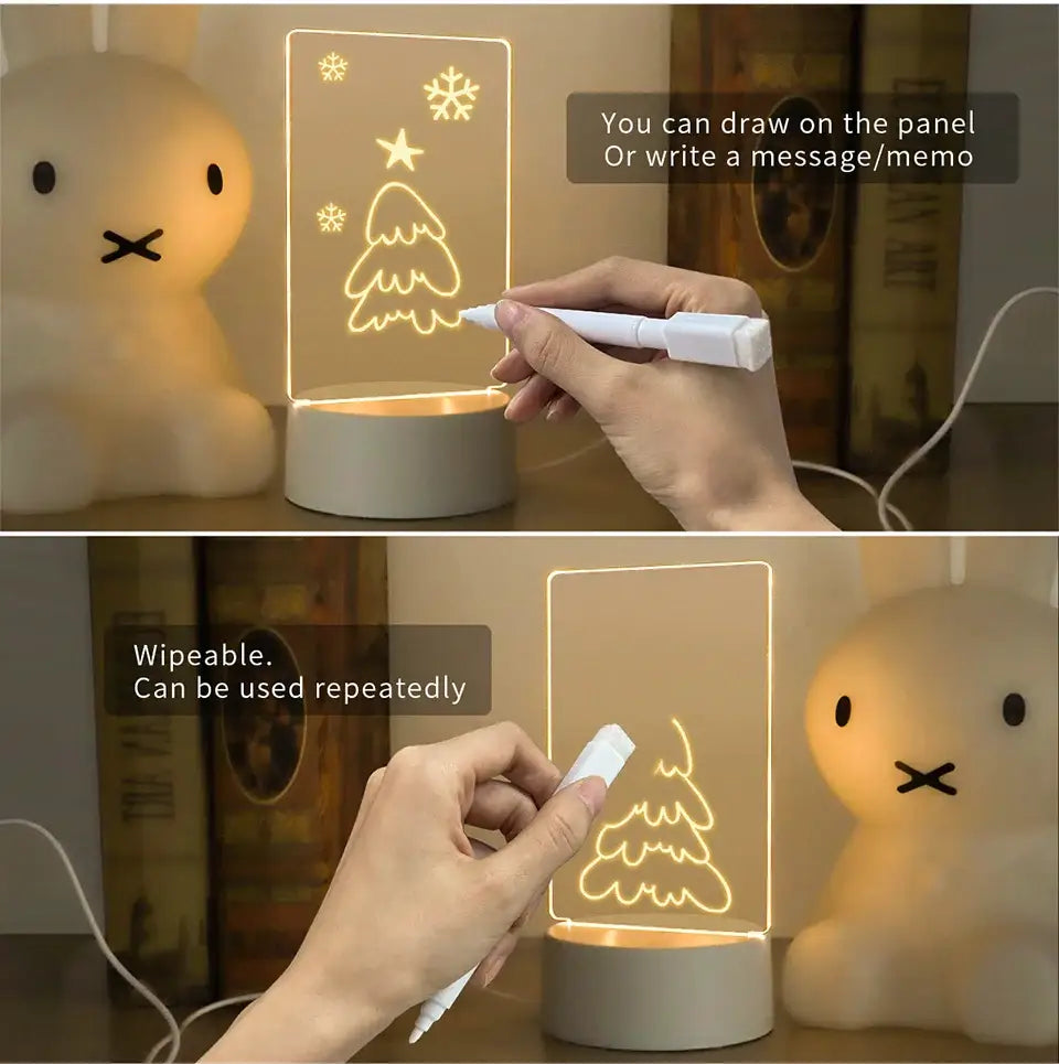 Acrylic Message Board Lamp
