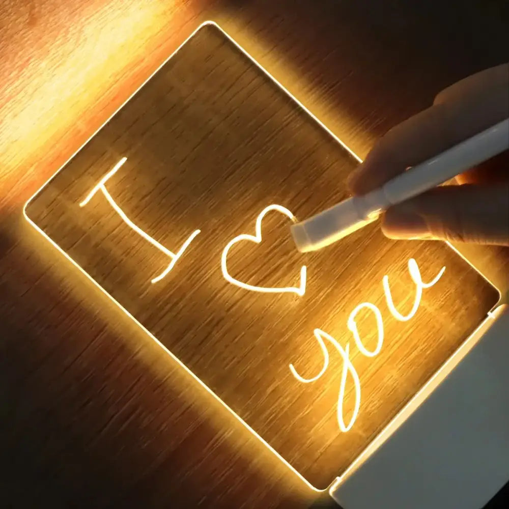 Acrylic Message Board Lamp