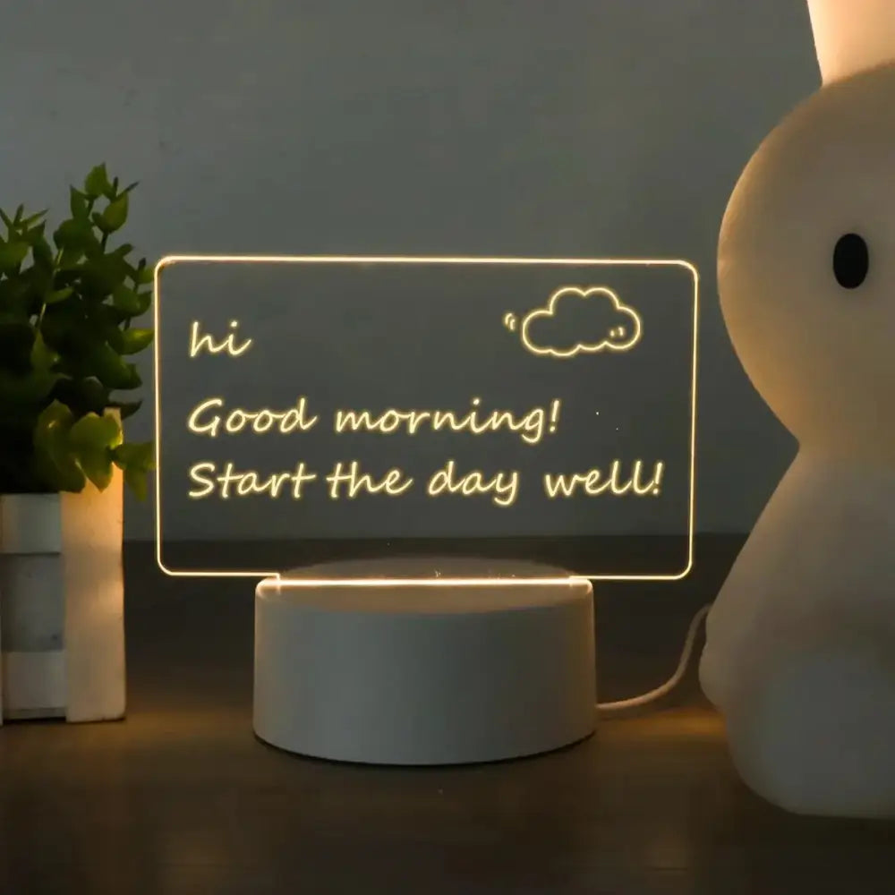 Acrylic Message Board Lamp