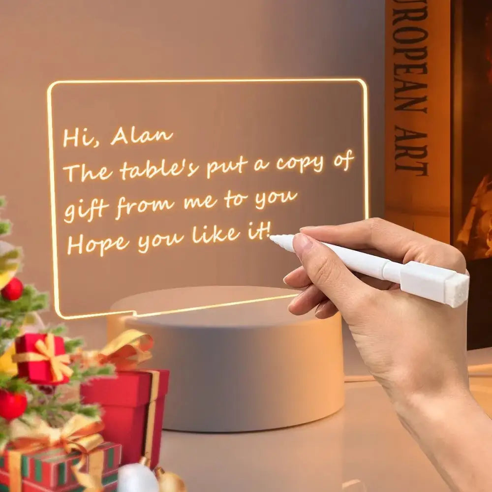 Acrylic Message Board Lamp