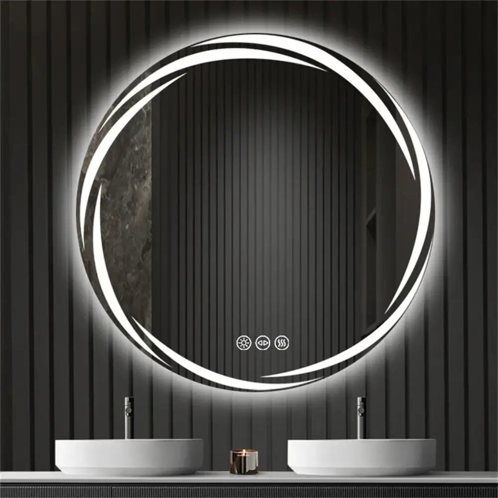 LED Backlit Round Mirror