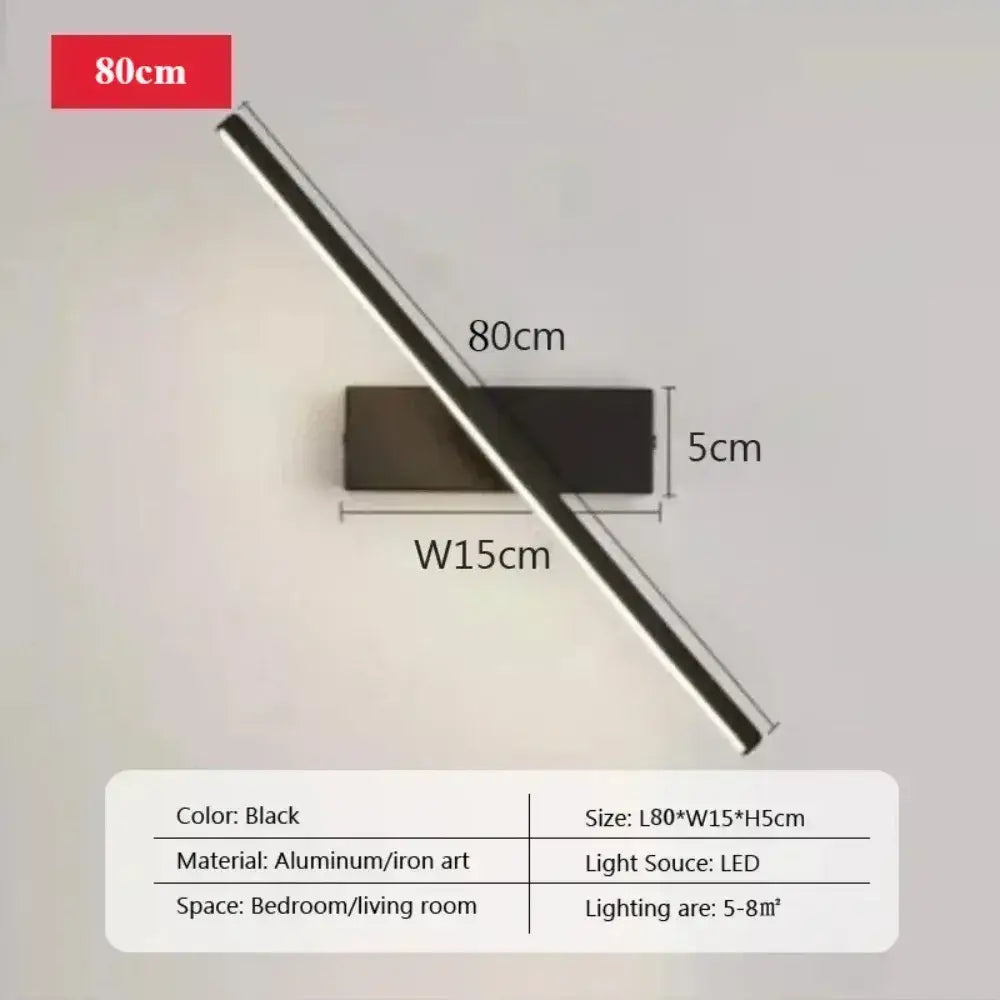 Black Dimmable LED Wall Sconce