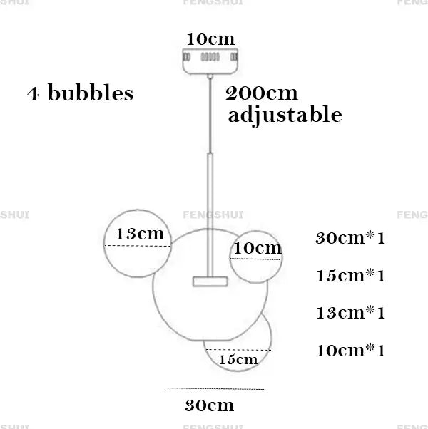LED Bubble Chandelier