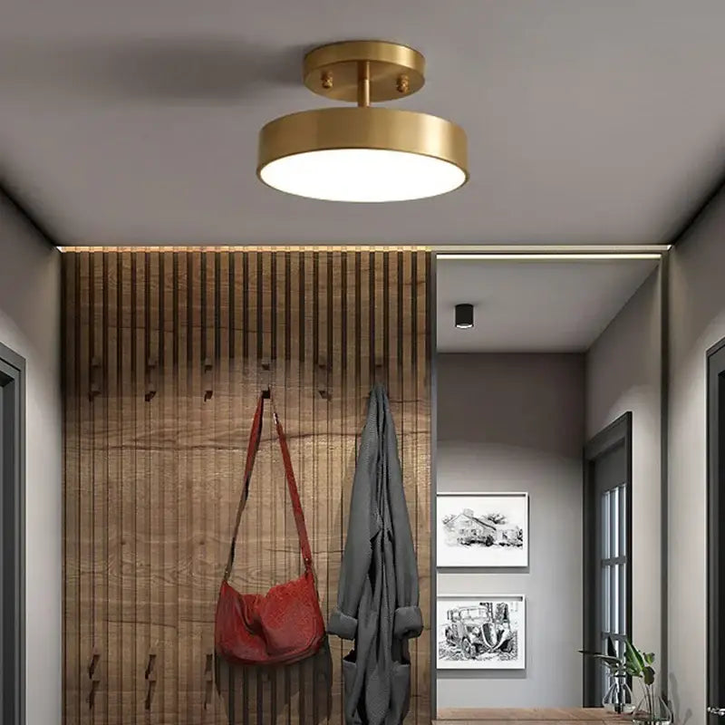 Gold LED Bedroom Ceiling Light