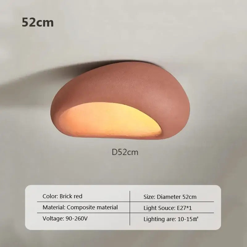 White Shell Ceiling Light