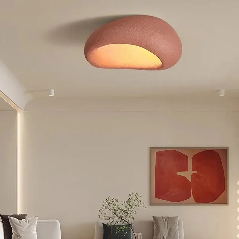 White Shell Ceiling Light
