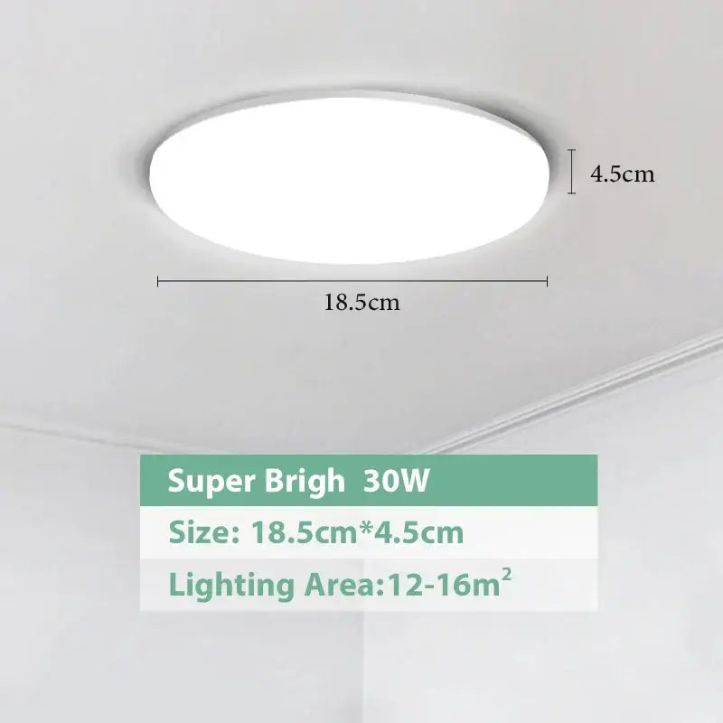 White LED PVC Multi-Power Ceiling Light