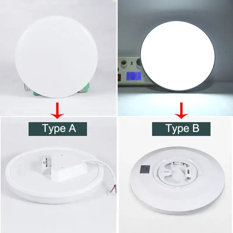 White LED PVC Multi-Power Ceiling Light
