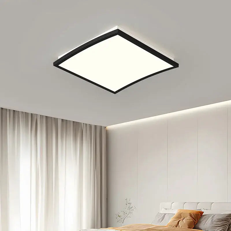 Black Square 90x60cm Ceiling Light