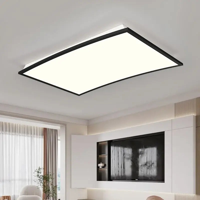 Black Square 90x60cm Ceiling Light