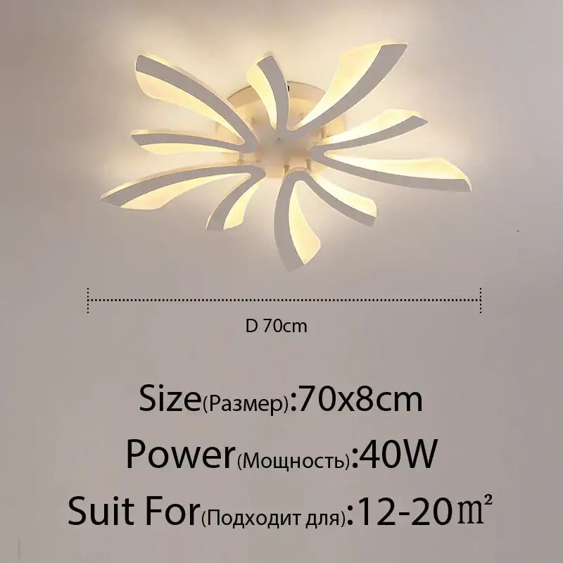 Black Cream Ceiling Light